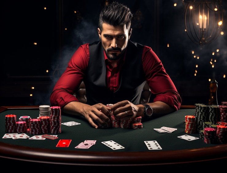 Tim operator badak500 di studio live-dealer dengan peralatan kamera multi-sudut